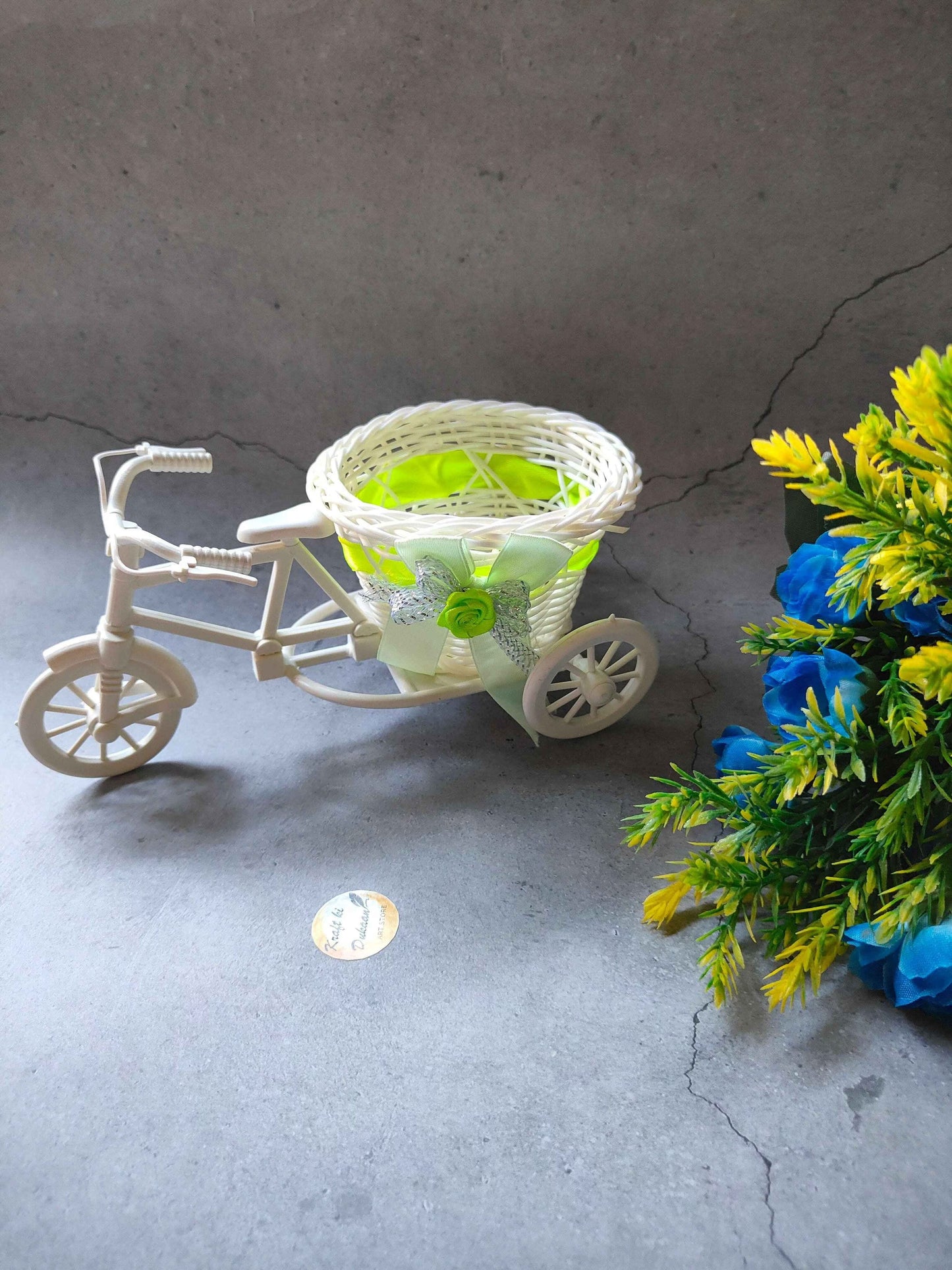 Wicker Decoration Cycle Lace Basket