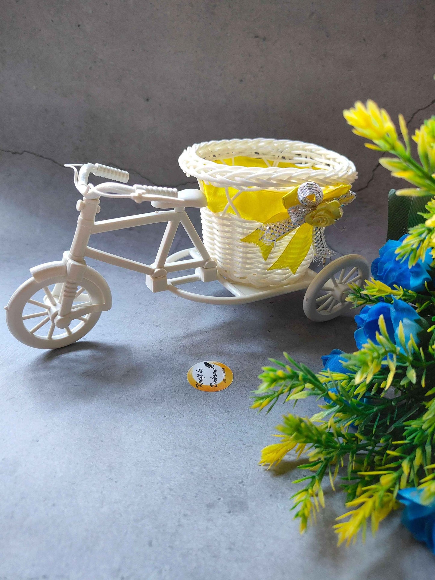 Wicker Decoration Cycle Lace Basket